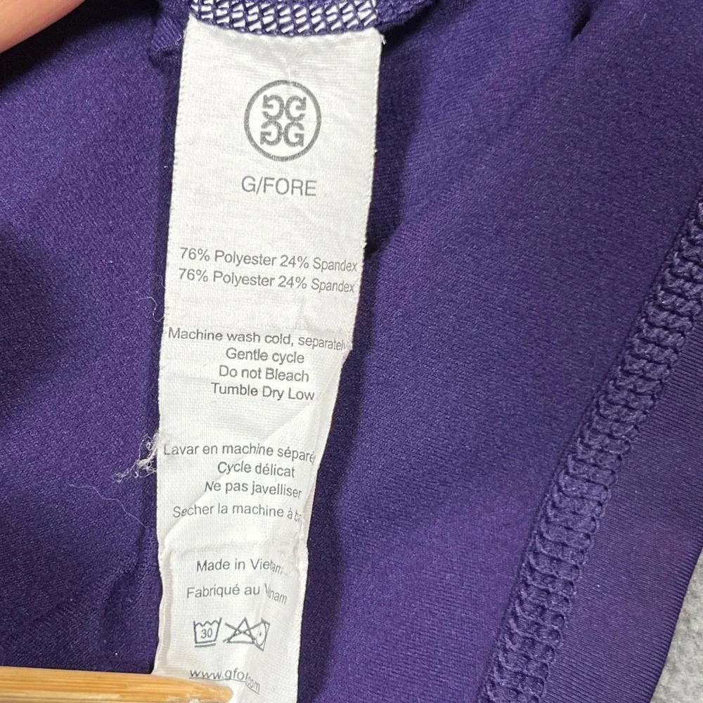 G/Fore 1/4 Zip Pullover Men Small Purple Quarter Zip Sweatshirt Long Sleeve Golf